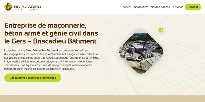 Briscadieu Bâtiment — Structurer pour mieux valoriser