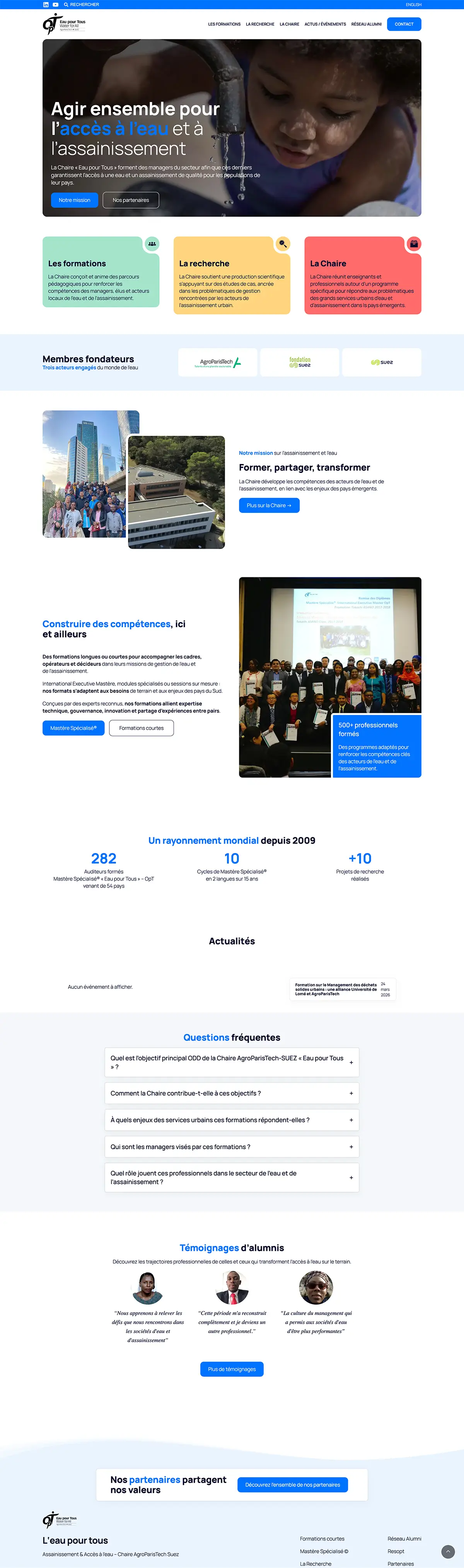 Capture du projet Eau pour Tous — Simplifier pour mieux agir