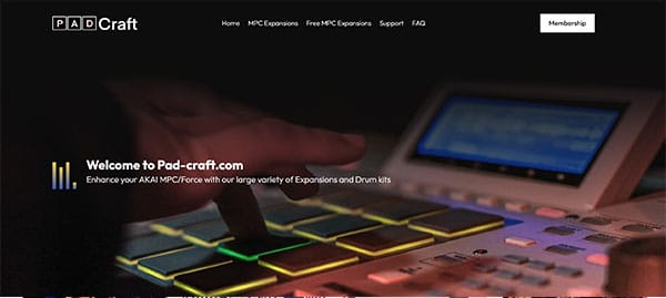 Site ecommerce PadCraft