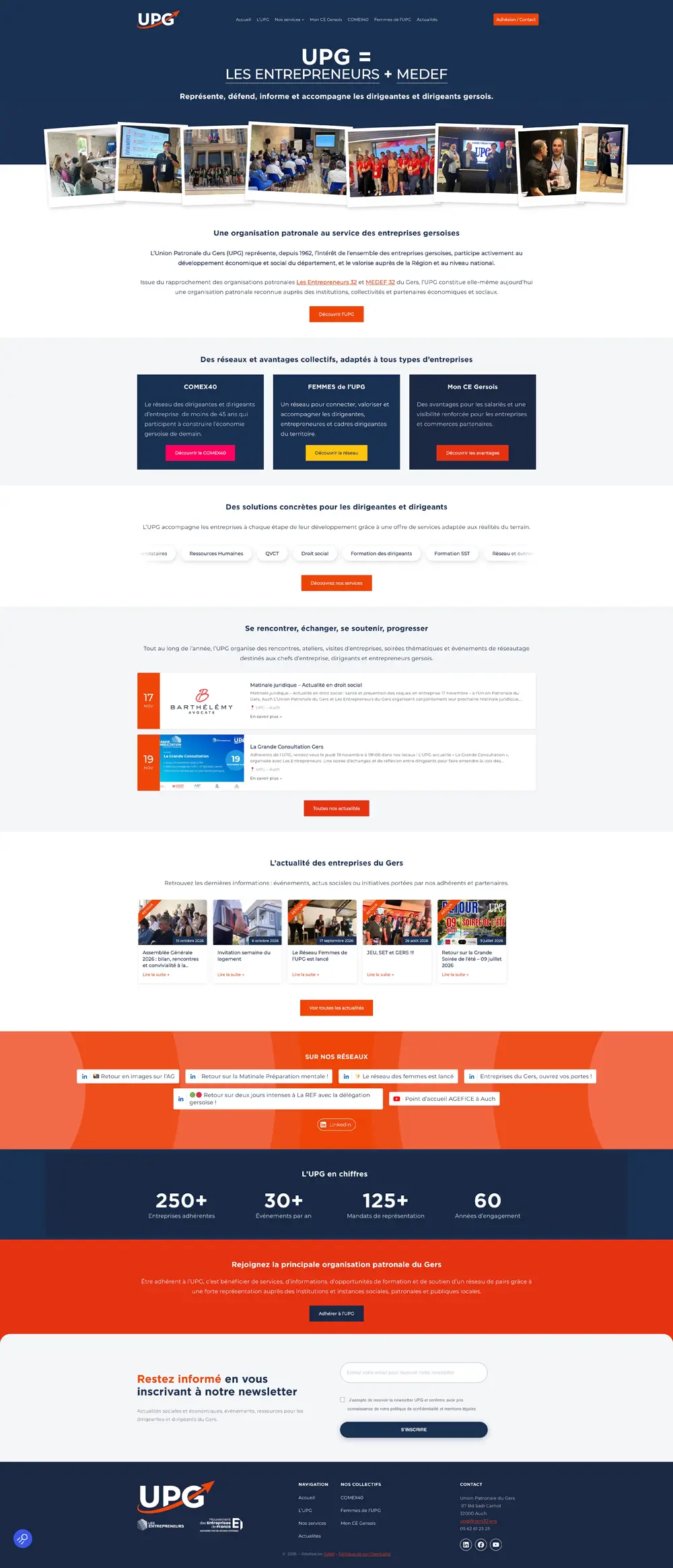 Capture du projet UPG : une refonte collaborative et des outils sur mesure