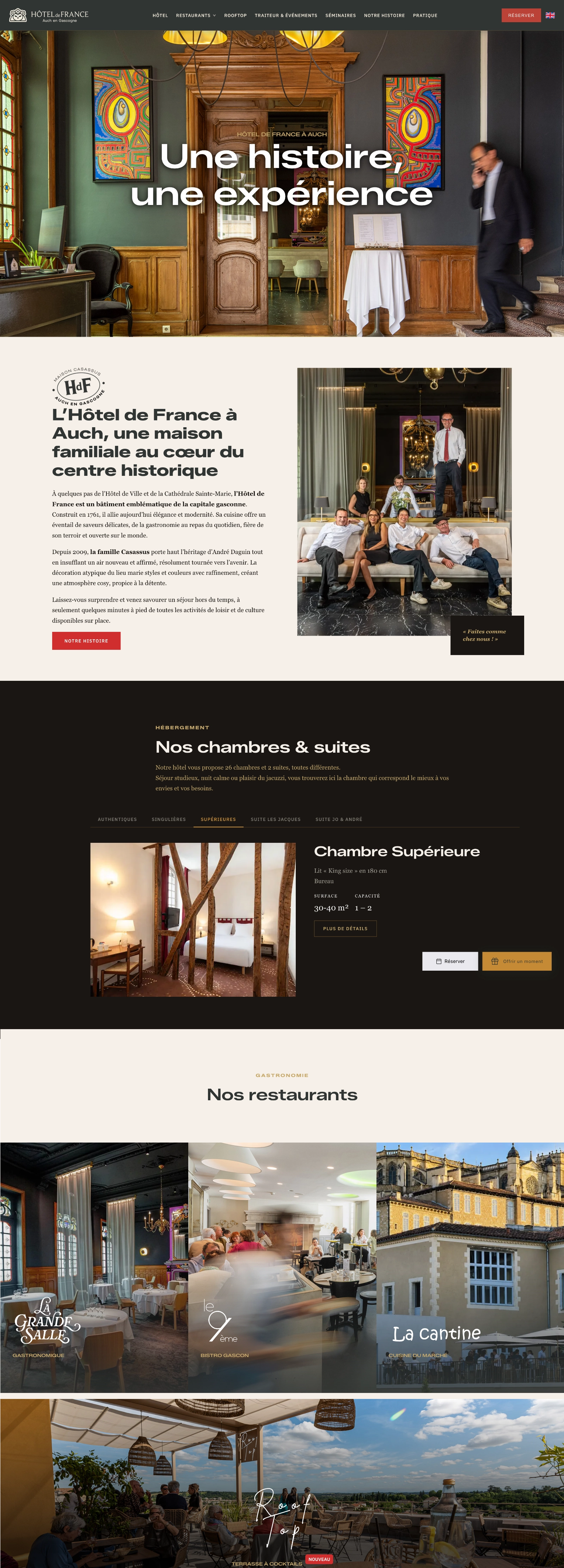 Capture du projet Hôtel de France – Un site collectif pour un lieu aux multiples facettes
